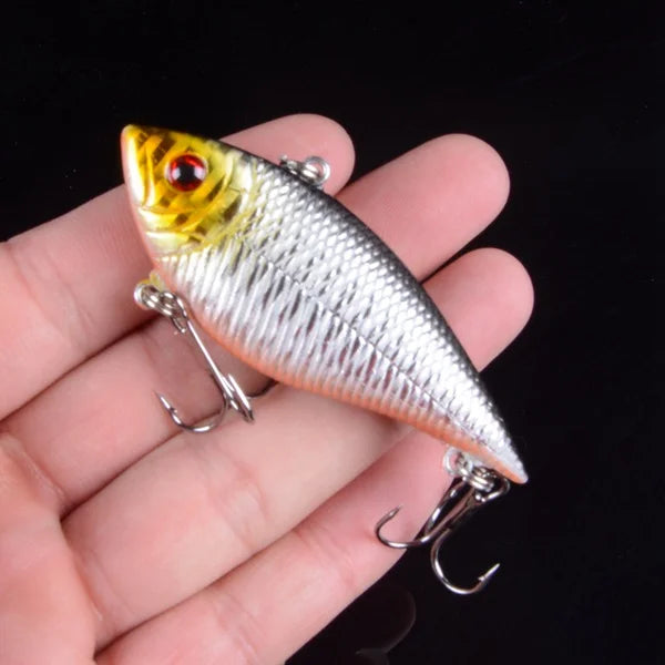 7cm 10.5g Vib Lure Hard Plastic Fish Artificial Bait for Fishing 3D Eyes Swimbait Crankbait Wobblers Fishing Lure