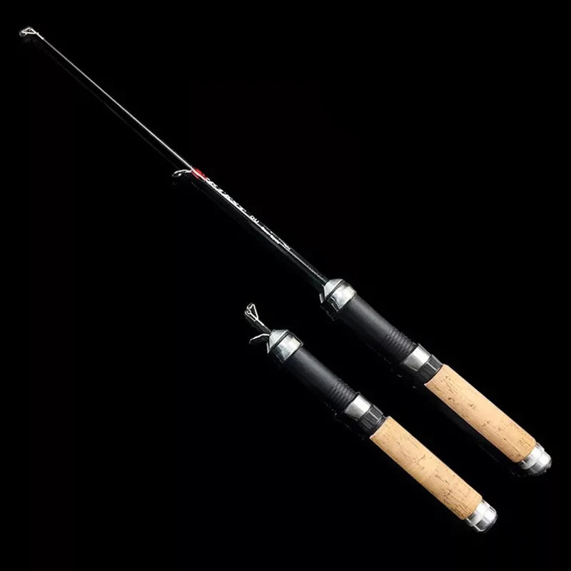 Winter Shrimp Ice Fishing Rod Pole Portable Winter Fishing Rods Spinning Casting 3 Sections Fish Pole 60cm