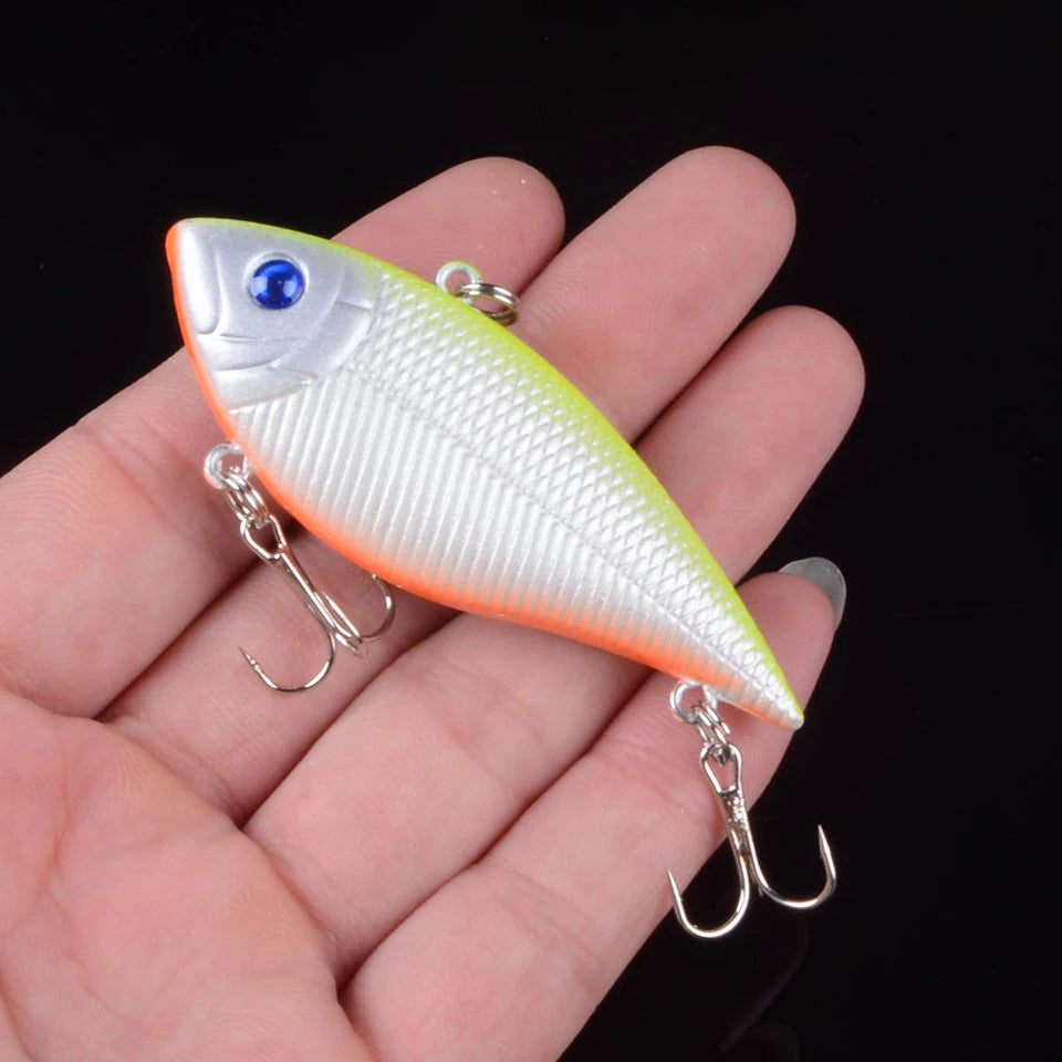 7cm 10.5g Vib Lure Hard Plastic Fish Artificial Bait for Fishing 3D Eyes Swimbait Crankbait Wobblers Fishing Lure