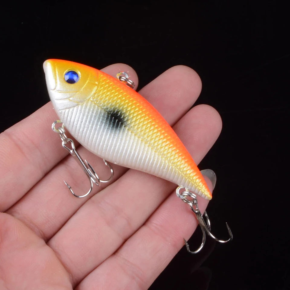 7cm 10.5g Vib Lure Hard Plastic Fish Artificial Bait for Fishing 3D Eyes Swimbait Crankbait Wobblers Fishing Lure