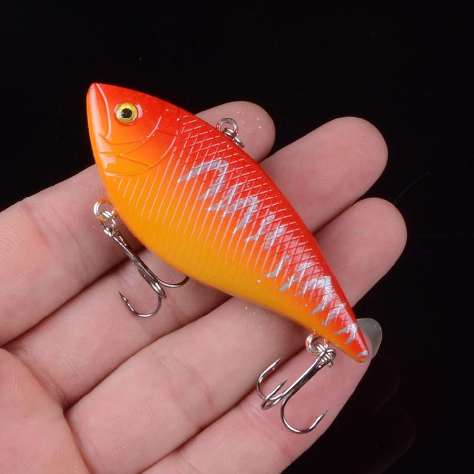 7cm 10.5g Vib Lure Hard Plastic Fish Artificial Bait for Fishing 3D Eyes Swimbait Crankbait Wobblers Fishing Lure