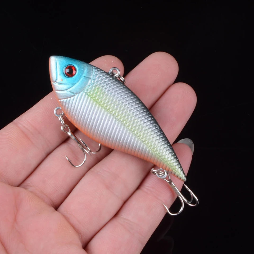 7cm 10.5g Vib Lure Hard Plastic Fish Artificial Bait for Fishing 3D Eyes Swimbait Crankbait Wobblers Fishing Lure