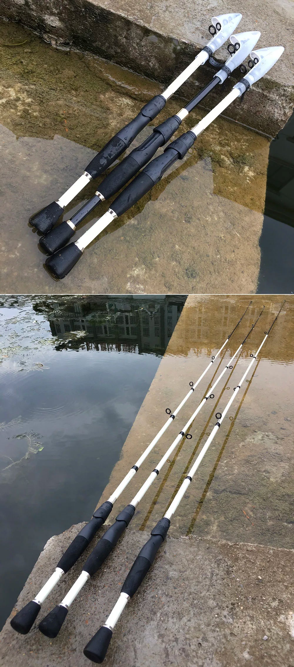 Ghotda 1.6-2.4M Telescopic Lure Rod With  Spining Reel combination High Speed Reel DC1000/2000/3000/4000Series