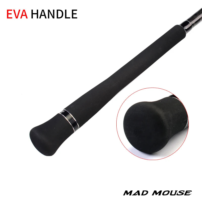 MADMOUSE Japan Fuji Parts Slow Jigging Rod game jigger1.98M PE 3-6 JIG150-400G 20kgs Spinning/casting Boat Rod Ocean Fishing Rod