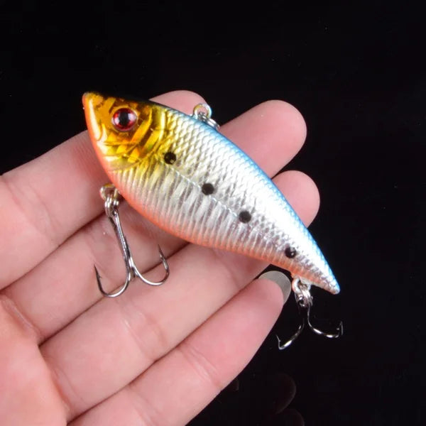 7cm 10.5g Vib Lure Hard Plastic Fish Artificial Bait for Fishing 3D Eyes Swimbait Crankbait Wobblers Fishing Lure