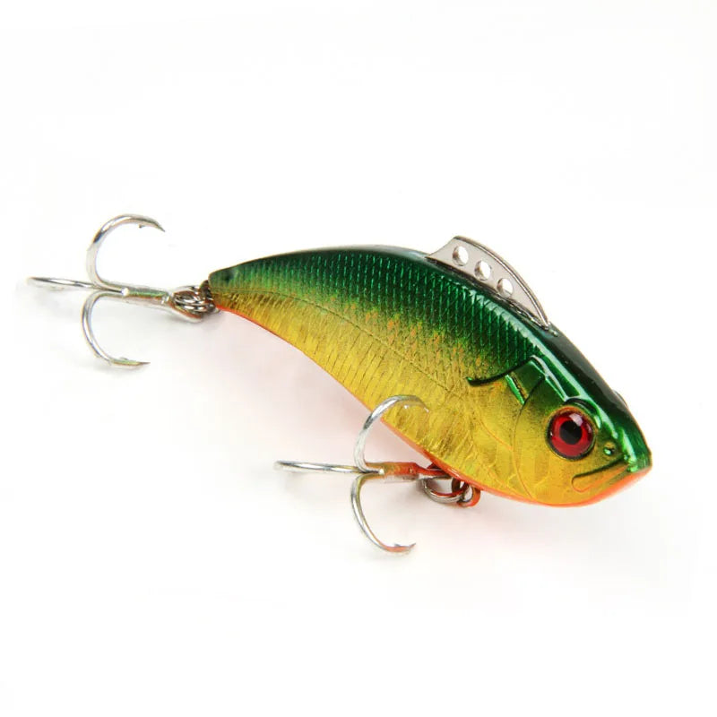 1Pcs 3D Eye VIB Fishing Lure 6.5cm 13g Vibration Sinking Hard Baits Artificial Fish Lipless Wobblers For Bass Sea Fishing Tackle