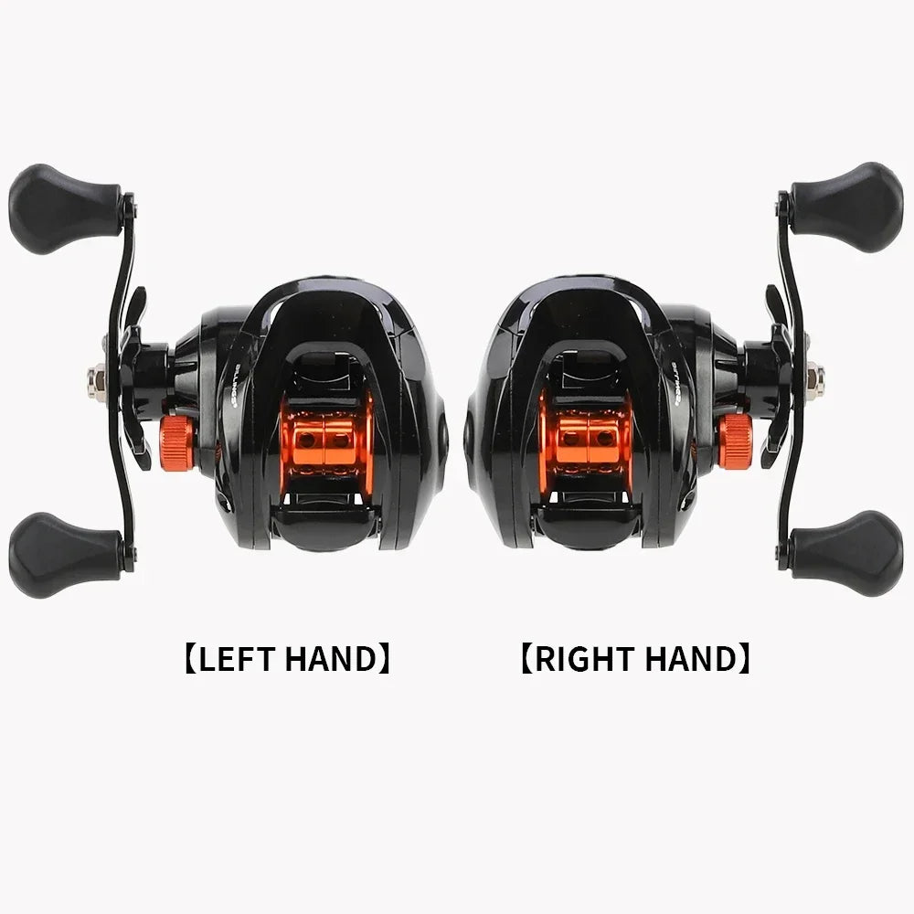 GLS Lightweight Spool 6.3:1 Gear Ratio Metal Fishing Wheel Baitcasting Reel 8kg Max Drag Saltwater High Speed Fishing Reel