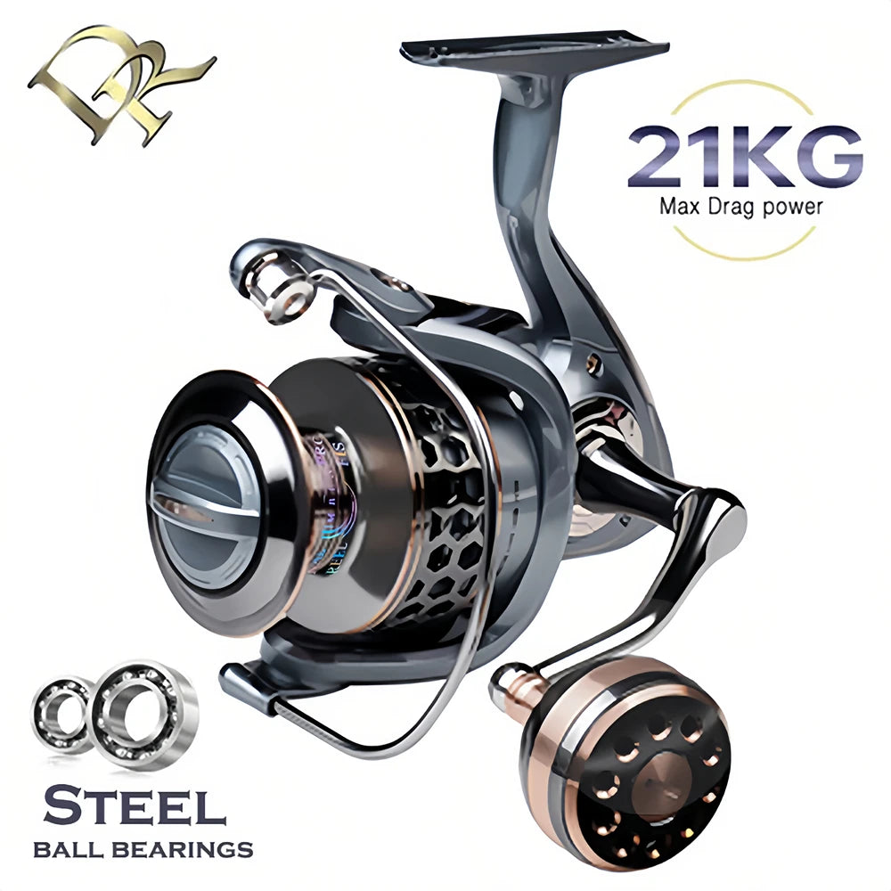 VWVIVIDWORLD,High Quality,Max Drag 21 KG,Fishing Reel,5.2:1 Gear Ratio,High Speed,Spinning Reel,Casting Reel,Carp For Saltwater