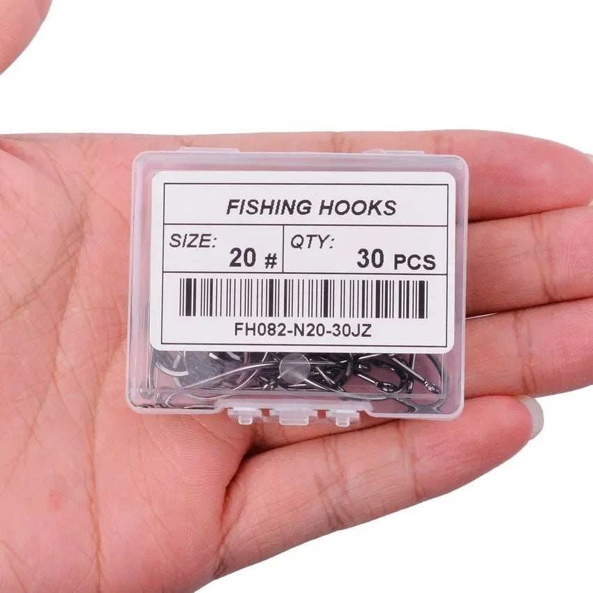 50PCS 10PCS / Box High Carbon Maruseigo Fishing Hook Fish Jig Hook Japan Carp Hook Fishing Circle Hooks Fly Fishing Tackle