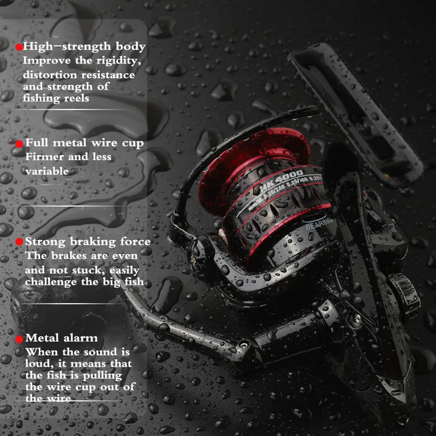 New Max Drag 30KG Right/left Inter-Changeable Handle Spool Fishing Reel Gear 5.2:1 Ratio High Speed Spinning Reel Casting Reel