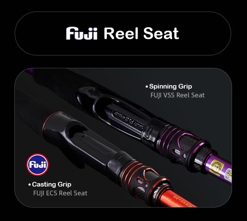 PURELURE TORRENT All Fuji General Lure Rod High Carbon Long Casting Spinning Casting Fishing Rod Fuji Alconite Ring  Reel Seat