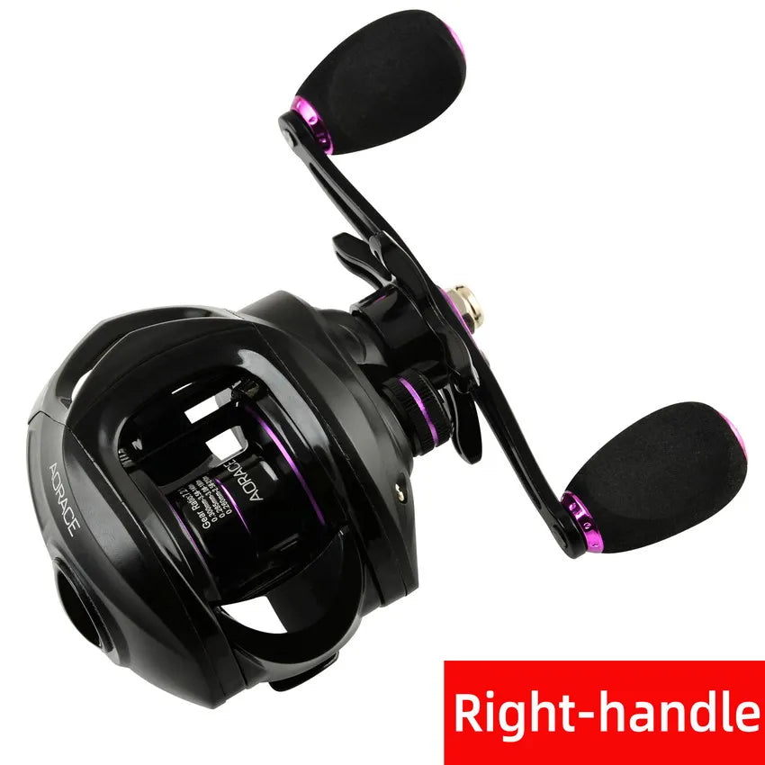 Fishing Baitcasting Reel All Metal Spool 18+1BB 10kg/22LB Max Drag Speed Ratio 7.2:1 Magnetic Metal Casting Pesca Fishing Reels