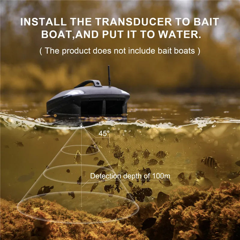 LUCKY FF918 Remote Control Bait Boat Fish Finder 3.5" LCD perating range 300m Depth Range 100M Wireless