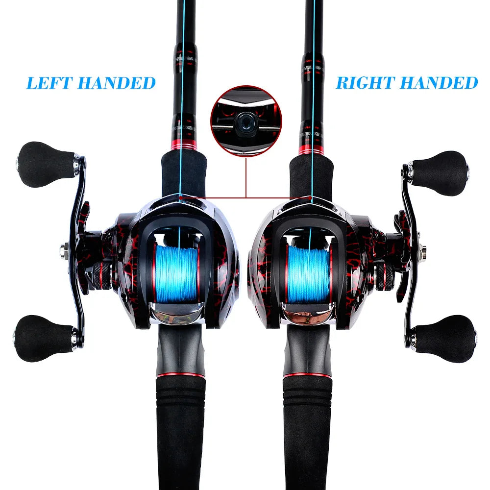 New JAPAN 18+1BB Dual Brake System Baitcasting Reel 8KG Max Drag 7.1:1 High Speed Fishing Reel for Carp Bass(Give Gifts)