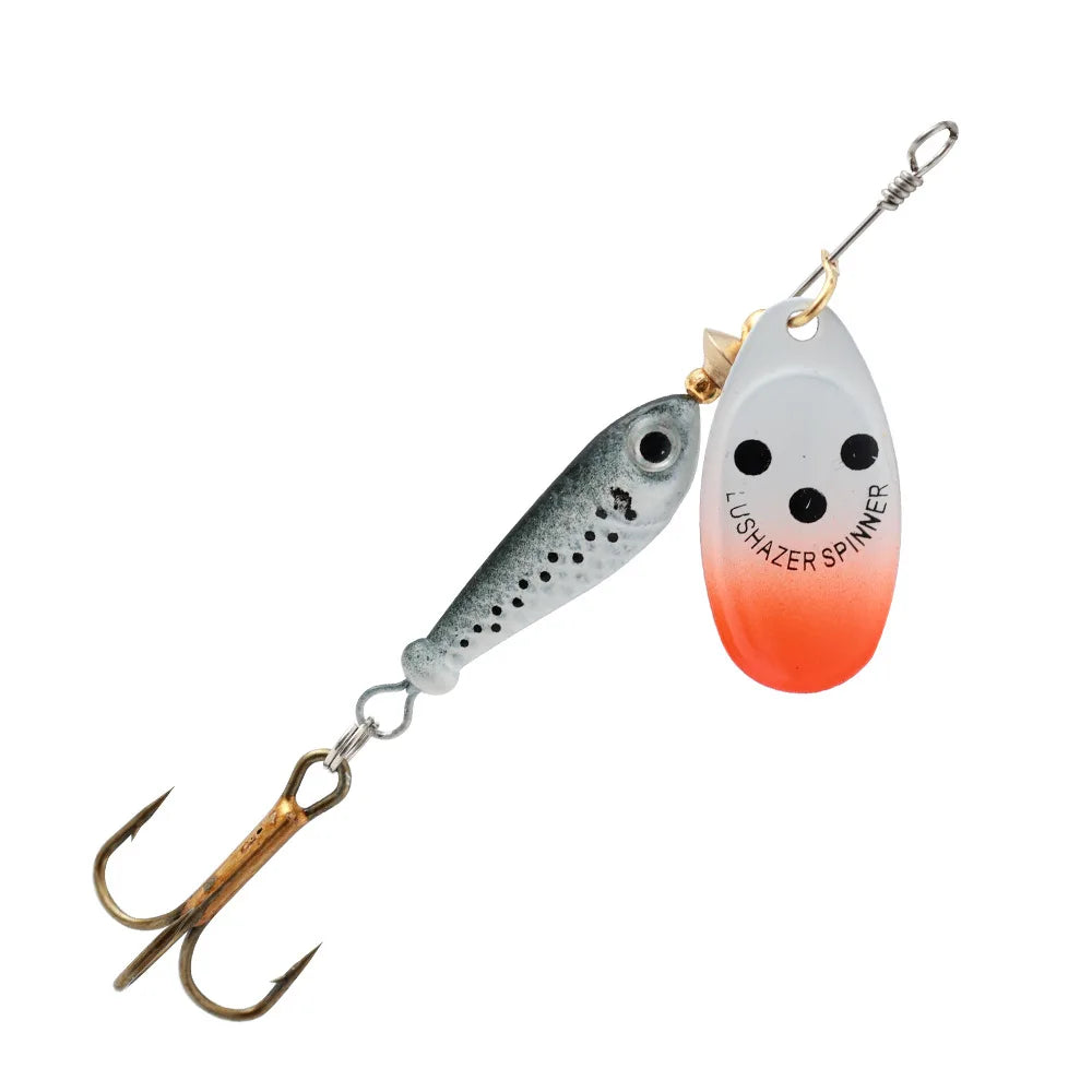 Rotating Metal Spinner Fishing Lures 11g 15g 18g Sequins Iscas Artificial Baits Metal VIB Hard Crap Bass Pike Treble Hook Tackle