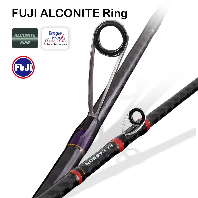 PURELURE TORRENT All Fuji General Lure Rod High Carbon Long Casting Spinning Casting Fishing Rod Fuji Alconite Ring  Reel Seat