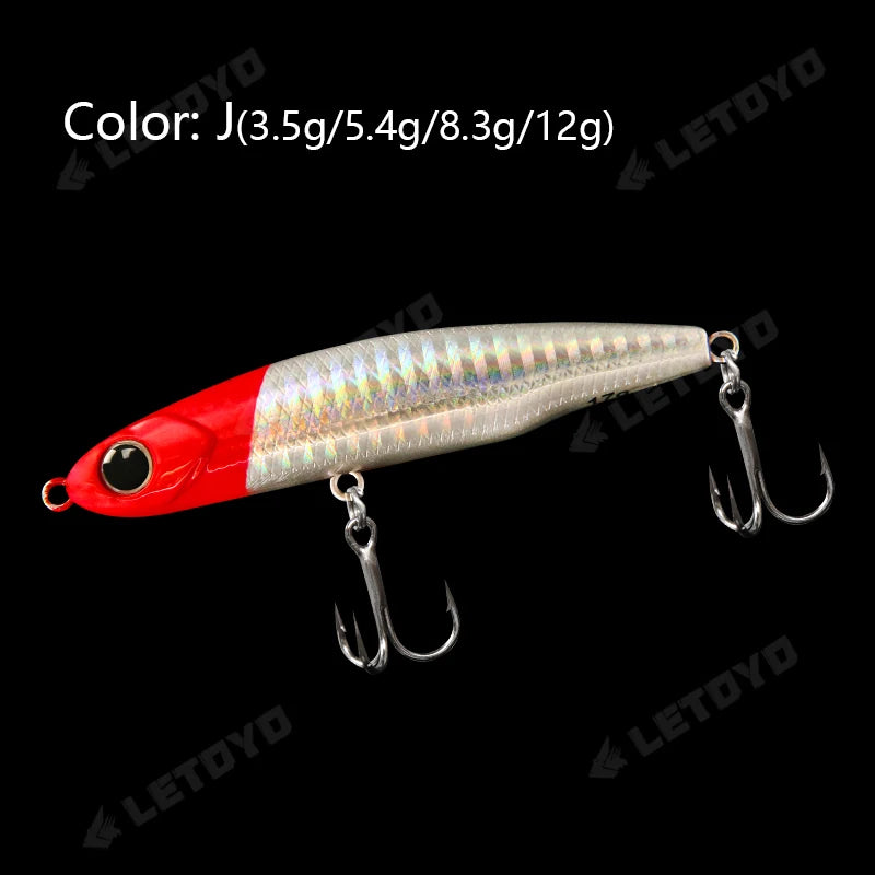 LETOYO Sinking Pencil 12g-3.5g Artificial bait hard baits trout bass lures Wobblers for Pike fishing lure spinning stickbait