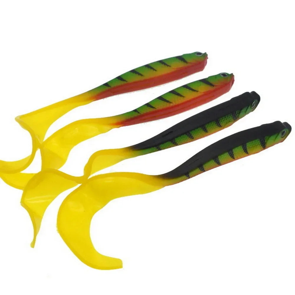 Fishing Lure 125mm 5.5g Swimbait Shad T-Tail Soft Bait Artificial Silicone Lures Bass Pike Fishing Jigging Wobblers