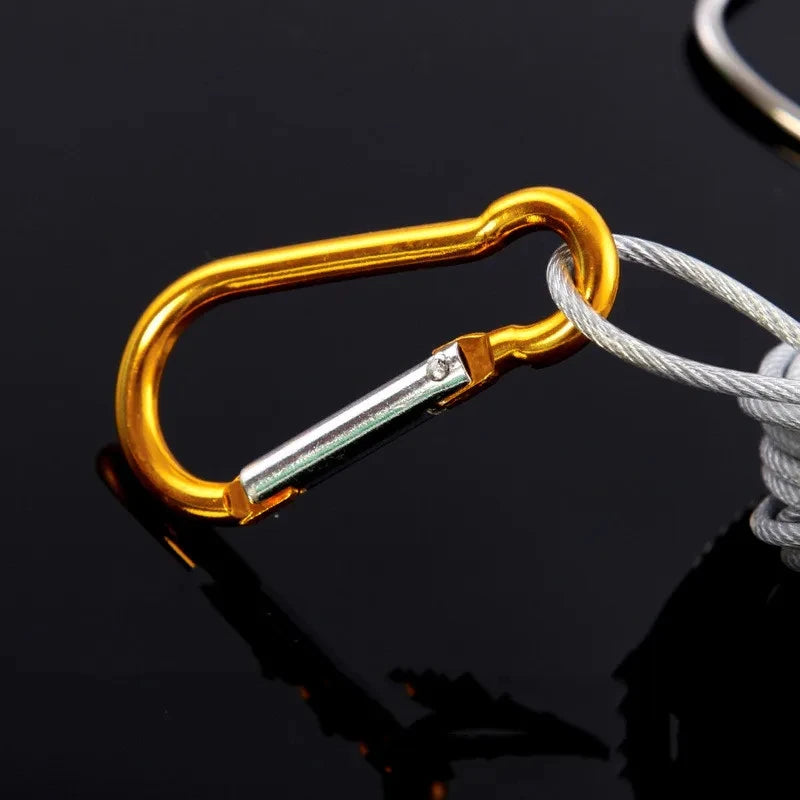 Stainless Steel 5/10 Snaps Fishing Lock Buckle for Giant Big Sea Live Fish Tackle Accessory Chain Stringer Floats Bass Lure Belt