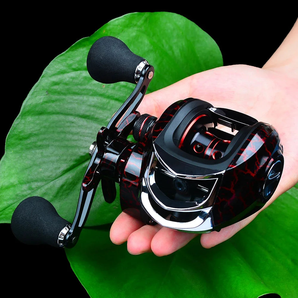 Fishing Baitcasting Reel All Metal Spool 18+1BB 10kg/22LB Max Drag Speed Ratio 7.2:1 Magnetic Metal Casting Pesca Fishing Reels