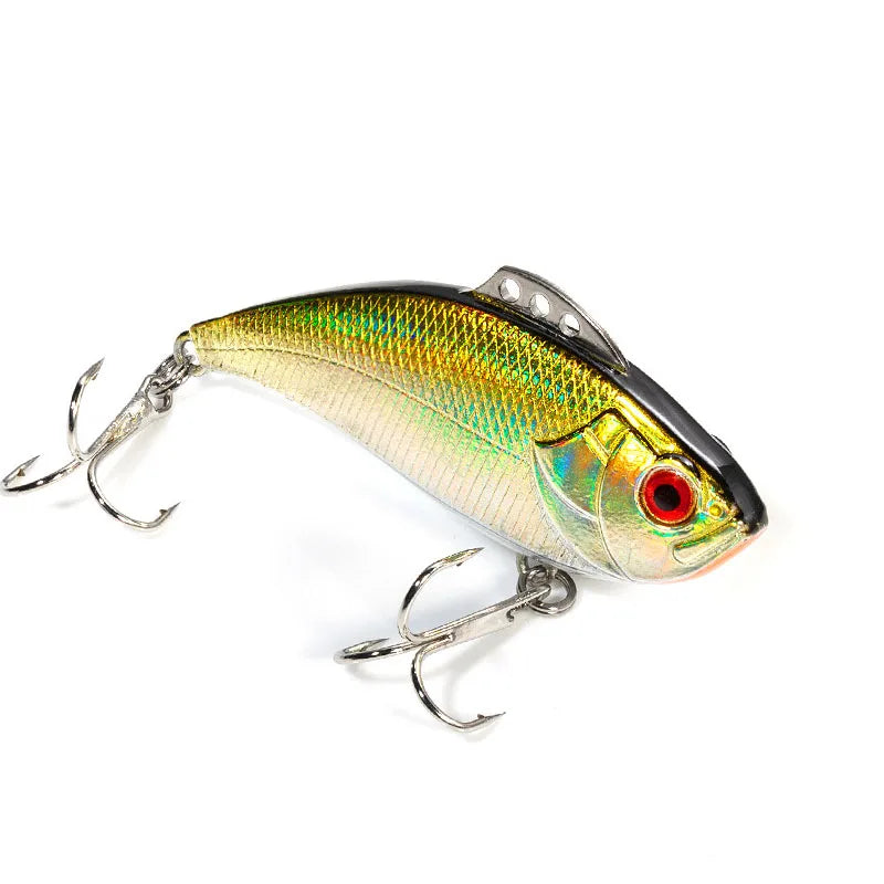 1Pcs 3D Eye VIB Fishing Lure 6.5cm 13g Vibration Sinking Hard Baits Artificial Fish Lipless Wobblers For Bass Sea Fishing Tackle