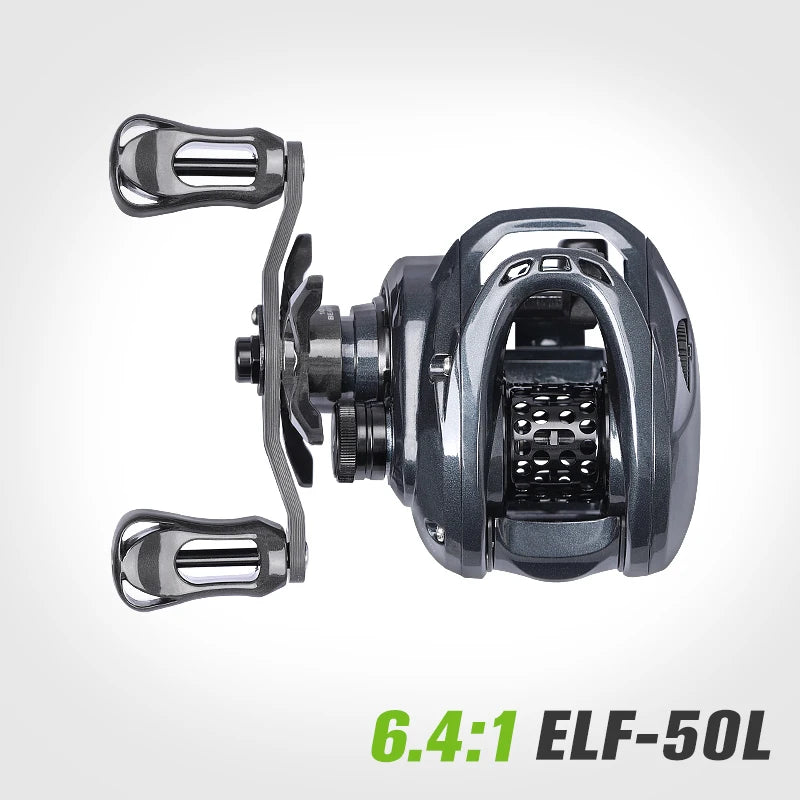 TSURINOYA 135g Ultra light Baitcasting Fishing Reel GENIUS 50H ELF 50 6.5g Spool 6.4:1 8:1 Bait Finesse Light Game Casting Reel