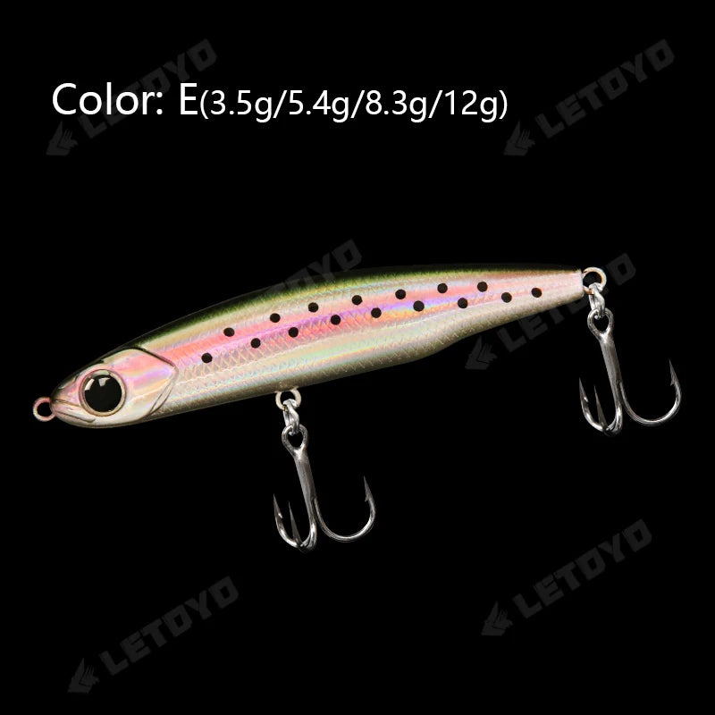 LETOYO Sinking Pencil 12g-3.5g Artificial bait hard baits trout bass lures Wobblers for Pike fishing lure spinning stickbait