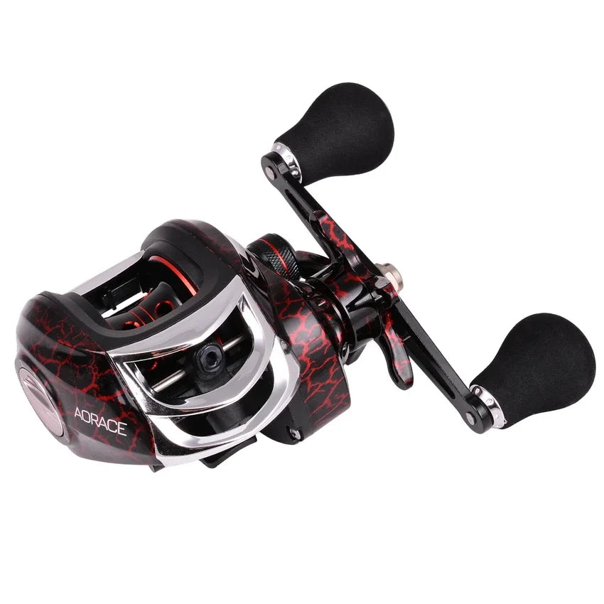 Fishing Baitcasting Reel All Metal Spool 18+1BB 10kg/22LB Max Drag Speed Ratio 7.2:1 Magnetic Metal Casting Pesca Fishing Reels