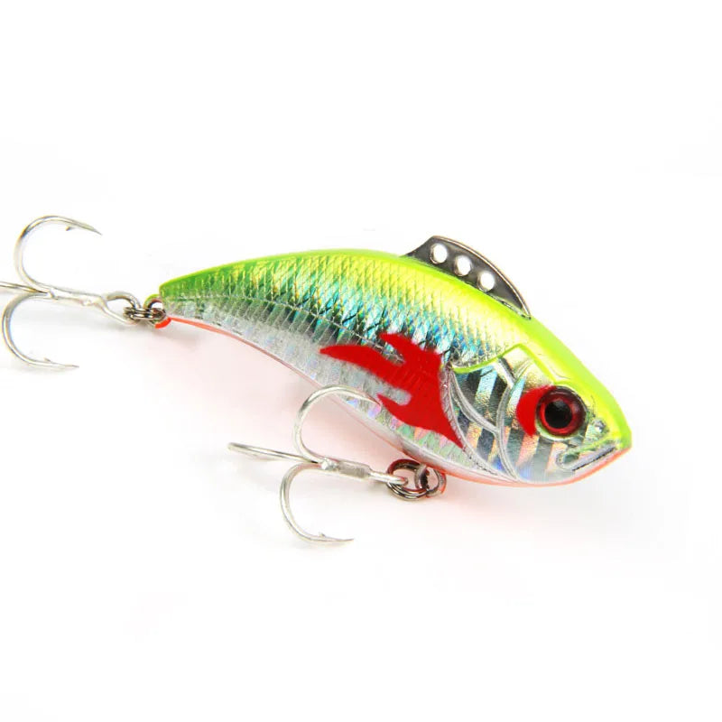 1Pcs 3D Eye VIB Fishing Lure 6.5cm 13g Vibration Sinking Hard Baits Artificial Fish Lipless Wobblers For Bass Sea Fishing Tackle